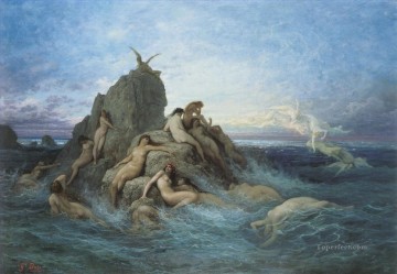 Les Oceanides Les Naiades de la mer ギュスターヴ・ドレ Oil Paintings